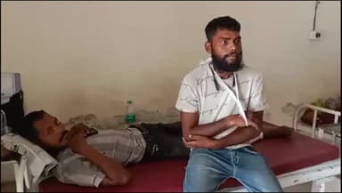 देडतलाई मार्ग पर आमने सामने मोटरसाइकिल भिड़ंत में दो लोग घायल #reel #burhanpur #mohandhakle