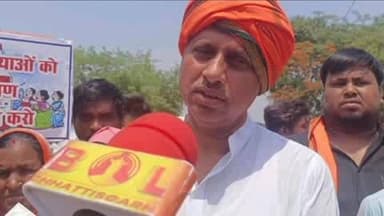 आरंग: भाजपा नेता बेद राम मनहरे ने कहा, कांग्रेस नहीं चाहती महिला आरक्षण और विकास