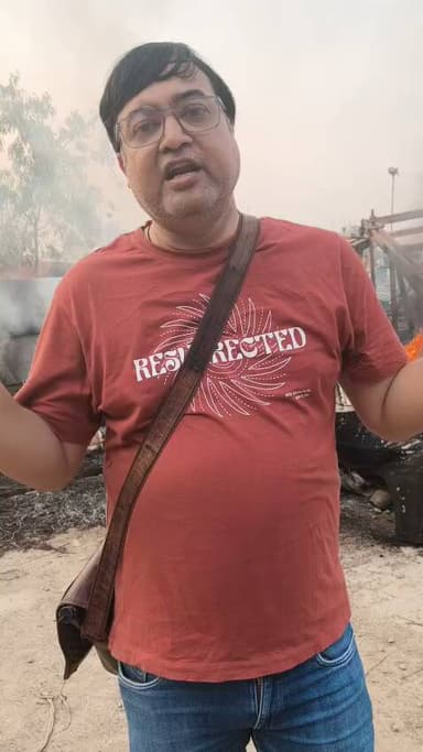 प्रीत विहार: गाजीपुर: RRTS मेट्रो निर्माण स्थल पर भीषण आग