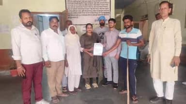 रायसिंहनगर: रायसिंहनगर में किसान से मारपीट के मामले में कार्यवाही की मांग को लेकर सौंपा गया ज्ञापन