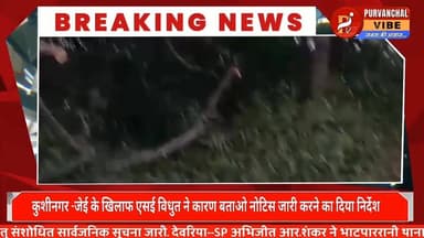 #कुशीनगर। जेई के खिलाफ एसई विधुत ने कारण बताओ नोटिस जारी करने का दिया निर्देश
- दुदही विधुत उपकेंद्र के द्वारा ठाढ़ीभार ...