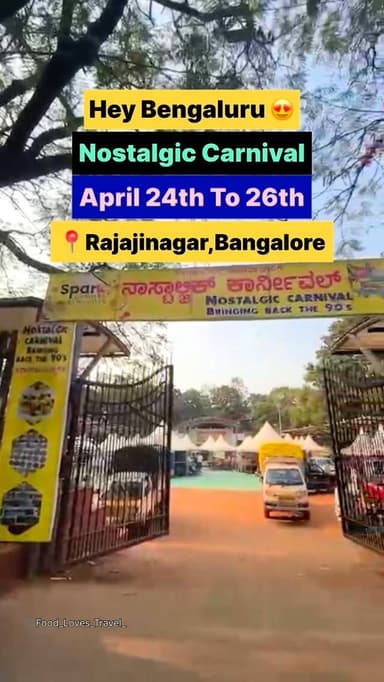📍Ram Mandira Ground, Rajajinagar, Bangalore
April 24th To 26th
Nostalgic Carnival
#nammabengaluru #bangalorefoodies #...