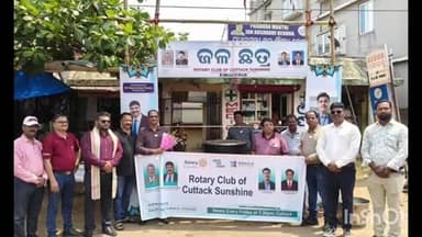 କଟକ ସଦର: ରୋଟାରୀ କ୍ଲବ କଟକ ସନ୍ ସାଇନ୍ ପକ୍ଷରୁ ଜଳଛତ୍ର ଉଦଘାଟନ