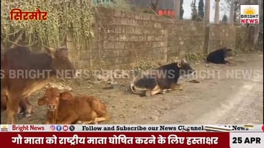 #BrightNews_सिरमौर -- पांवटा साहिब में गौ माता के सम्मान में हस्ताक्षर अभियान,गौ माता को 'राष्ट्रीय माता' घोषित करने की ...