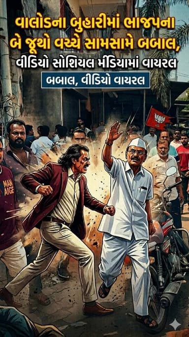 Latest News Tapi ।। વાલોડના બુહારીમાં ભાજપના બે જૂથો વચ્ચે સામસામે બબાલ, વીડિયો સોશિયલ મીડિયામાં વાયરલ #buhari #valod #n...