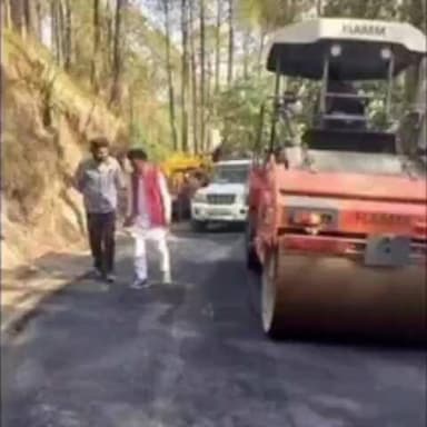 अल्मोड़ा: सौनी-बिनसर-चमड़खान सड़क का सुधारीकरण शुरू