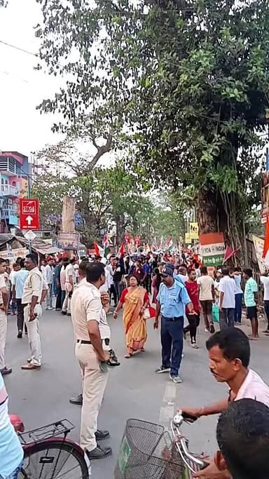 বনগাঁতে বিশ্বজিৎ দাসের প্রচারে অঙ্কুশ