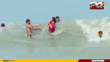 കൊടും ചൂടിൽ രക്ഷനേടാൻ കടലിൽ കുളിക്കാൻ എത്തുന്നവരുടെ എണ്ണം കൂടുന്നു, കോതി ബീച്ചിലെ കാഴ്ച | Kozhikode