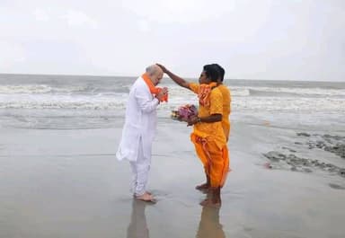 আজ গঙ্গাসাগরের সমুদ্র সৈকতে দেশের স্বরাষ্ট্রমন্ত্রী অমিত শাহ।।