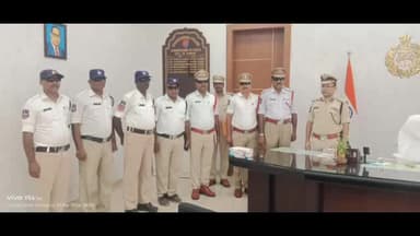 రామగుండం: ట్రాఫిక్ పోలీసులకు నల్లటి (చలువ) కళ్లద్దాలను పంపిణీ చేసిన రామగుండం సిపి అంబర్ కిషోర్ ఝా