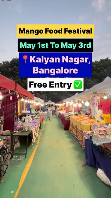 📍Sri Siddarameshwara BBMP Ground, Near Royal Concord School, Challkere Main Road, Kalyan Nagar, Bangalore
May 1st To M...