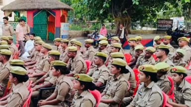 #रसूलाबाद 45 नए सिपाहियों को प्रशिक्षण देकर चौकियों के लिए किया रवाना,