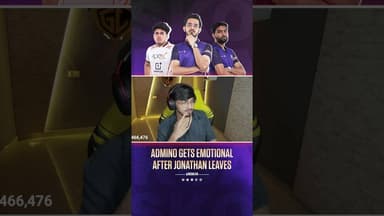 Admino Gets Emotional After Jonathan Leaves 😢 #admino #jonathan #bgmi #bgminews #bgmiesports