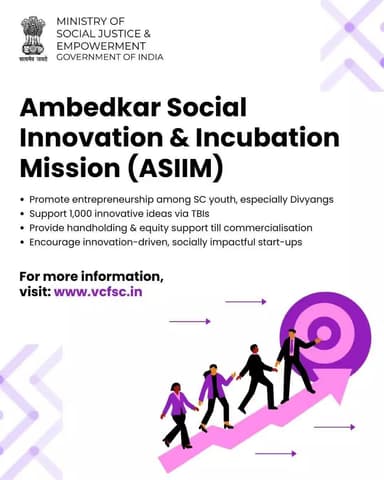 The ASIIM initiative empowers SC youth by transforming innovative ideas into impactful enterprises—visit vcfsc.in to learn more. #ASIIM