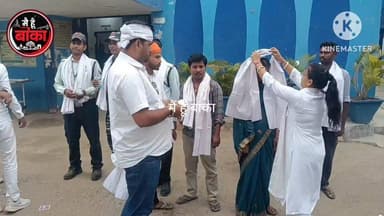 बांका, मजदूर दिवस पर विंग सारथी टीम ने सफाई कर्मी और गार्ड को अंग वस्त्र देकर किया सम्मान#Banka#Main Hun Banka#majdur Di...
