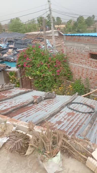 #vidisha jile ke teshil teyoda ke gao gram richhai me 2 / 5 / 2026 chali haba tatha adhi tufan#