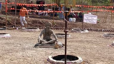 क्यासरा गांव की धार्मिक व पावन धरा पर अग्नि धूणी तापते अघोरी संत
