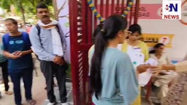#बहरोड में NEET UG की परीक्षा देने पहुँचे विद्यार्थी,11 बजे से लेकर 1.30 तक होगी एंट्री,2 बजे से लेकर 5 बजे तक होगा पेपर...