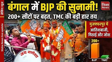 बंगाल में BJP की सुनामी! 200+ सीटों पर बढ़त, TMC की बड़ी हार तय” मुजफ्फरपुर मे जश्न
#WestBengal #BJP #ElectionResult #...