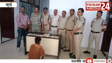 नवरात्रि पर मंदिर में लगाने आया था झालर और कांच की पेटी में रुपए देखकर नहीं लग रही थी नींद #bina #binanews #chor #chori ...