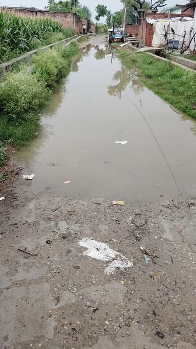 ग्राम पृथ्वी नगला में रोड पर पानी भरा है निकालने में बहुत दिक्कत हो रही है कहते हैं तो कोई सुनवाई नहीं होती है