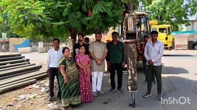 વઢવાણ: વોર્ડ નંબર બે માં પાણીની નવી લાઇન નાખવાની કામગીરી શરૂ કરવામાં આવી