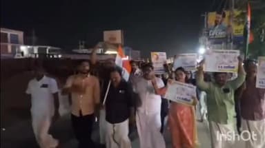 കരുനാഗപ്പള്ളി: വി ഡി സതീശന് വേണ്ടി പന്മനയിൽ പ്രകടനവുമായി കോൺഗ്രസ് പ്രവർത്തകർ