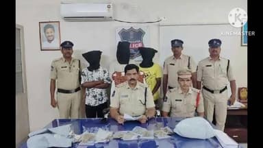 సూర్యాపేట: జిల్లాలోని గంజాయి విక్రయిస్తున్న ముగ్గురు యువకులను అరెస్టు చేసిన పోలీసులు