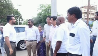 గుంటూరు: లేబర్ అడ్డాలు ఏర్పాటుకు స్థల పరిశీలన చేసిన కార్మిక శాఖ కమిషనర్