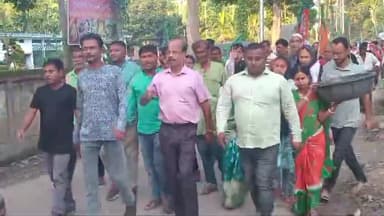 কৈলাশহর: কৈলাসহর ধলিয়ারকান্দি এলাকায় বিজেপি দলের পক্ষ থেকে একটি বিজয় মিছিল অনুষ্ঠিত হয়