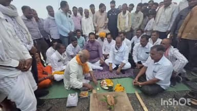 आलोट: राम सिंह दरबार स्थित कबीर आश्रम में ₹25 लाख की लागत से बनने वाले टिन शेड का भूमि पूजन संपन्न
