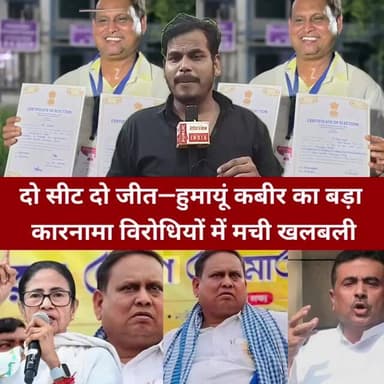 दो सीटों पर जीत के बाद हुमायूं कबीर का बढ़ा कद सियासी गलियारों में चर्चा तेज