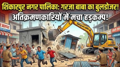 #बुलंदशहर #शिकारपुर नगर पालिका का चला पीला पंजा, अतिक्रमणकारियों में मचा हड़कम्प। #upnews