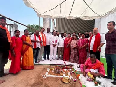 कांकेर: कांकेर के नया बस स्टैंड में सीसी रोड निर्माण कार्य का भूमि पूजन किया गया