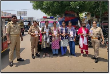 *वरिष्ठ पुलिस अधीक्षक जौनपुर, कुंवर अनुपम सिंह के निर्देशन में मिशन शक्ति अभियान फेज–5.0 के द्वितीय चरण के अंतर्गत जनपद ...
