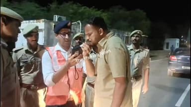 झाँसी में टोल प्लाजा पर चेकिंग #JhansiPolice