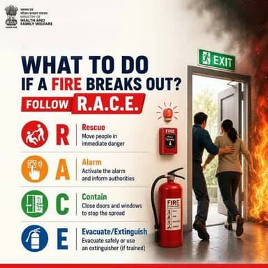 In an emergency, every second counts.
Remember the R.A.C.E. principle to respond quickly and safely during a fire incident.
#FireSafetyWeek2026