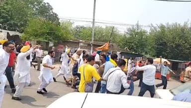 ਬਠਿੰਡਾ: ਬੀਜੇਪੀ ਦਫ਼ਤਰ ਬਾਹਰ ਆਮ ਆਦਮੀ ਪਾਰਟੀ ਵੱਲੋਂ ਰੋਸ ਪ੍ਰਦਰਸ਼ਨ