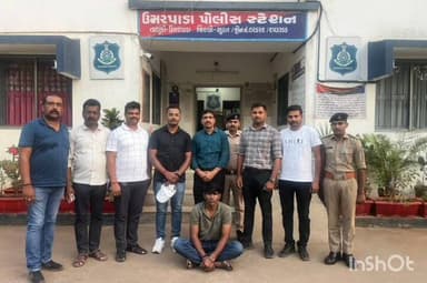 ઉમરપાડા: ઊંચવણ ગામેથી કર્ણાટક રાજ્યના મેંગ્લોરૂ સિટીમાં ₹.૪ કરોડની લૂંટના ગુનામા નાસ્તા ફરતા આરોપીને ઉમરપાડા પોલીસે ઝડપી પાડ્યો