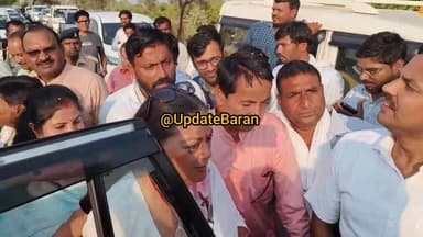 राजस्थान सीमा पर पूर्व मुख्यमंत्री वसुंधरा राजे का भव्य स्वागत, भाजपा कार्यकर्ताओं में दिखा उत्साह