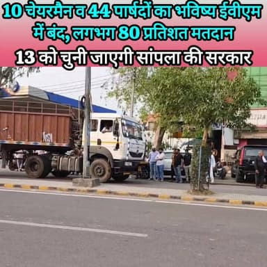 सांपला में लगभग 80 प्रतिशत मतदान, 13 को चुनी जाएगी सरकार #haryana #rohtak #sampla #nagarpalika #election