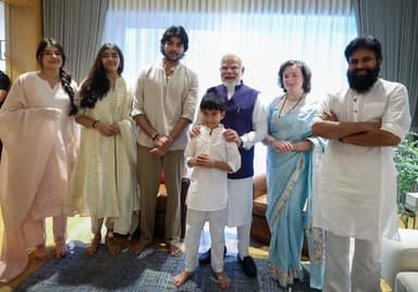 Deputy CM Pawan Kalyan's home with Primeminister Narendra Modi
Pawan Kalyan
