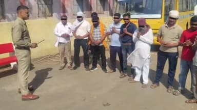 खरगौन: खरगोन: थाने में हिस्ट्रीशीटरों की परेड, पुलिस ने कहा- गुंडागर्दी की तो होगी सख्त कार्रवाई!
