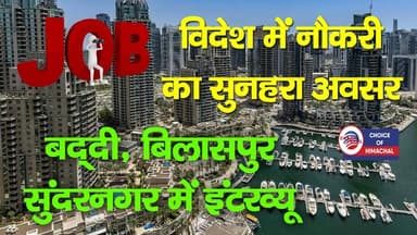 विदेश में नौकरी का सुनहरा अवसर, बद्दी, बिलासपुर, सुंदरनगर में इंटरव्यू | Himachal Jobs |