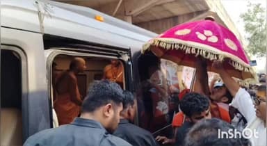 घोरावल: सोनभद्र पहुंचे शंकराचार्य अविमुक्तेश्वरानंद, विधानसभा वार निकाली गौ रक्षा यात्रा