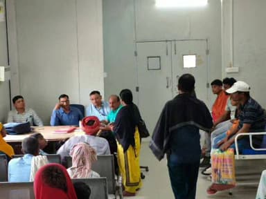 मदनपुर सामुदायिक स्वास्थ्य केंद्र में दिव्यांगजन सशक्तिकरण शिविर का हुआ आयोजन