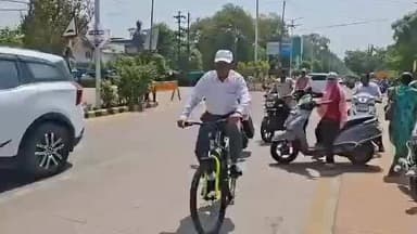 जबलपुर: जस्टिस साहेब साइकिल पर निकले, हाई कोर्ट पहुंचकर तेल बचाने का दिया संदेश