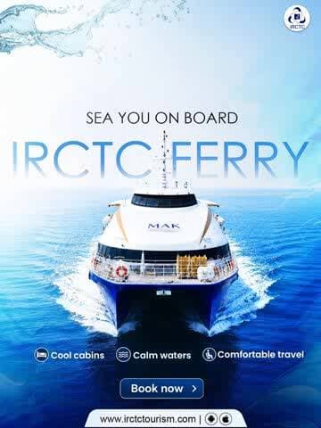 Trade the usual rush for something calmer this time. With IRCTC Ferry, travel becomes more than just getting there, it’s about enjoying the cool breeze, the open views, and a journey that feels easy from start to finish.