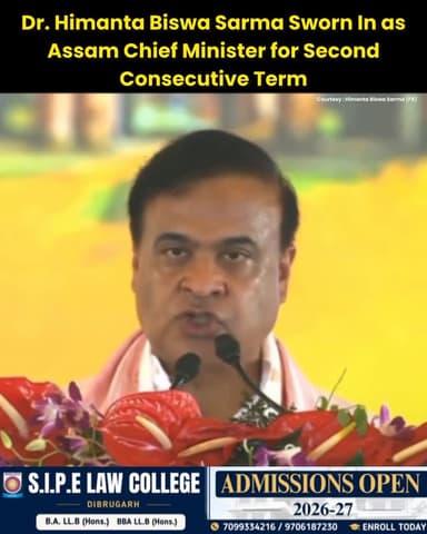#Assam | Dr. Himanta Biswa Sarma took oath as the Chief Minister of Assam for the second consecutive term at a grand cer...