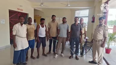 आंदर: असांव थाना क्षेत्र में पुलिस ने अलग-अलग गांवों से छह शराबियों को गिरफ्तार कर कोर्ट में पेश किया